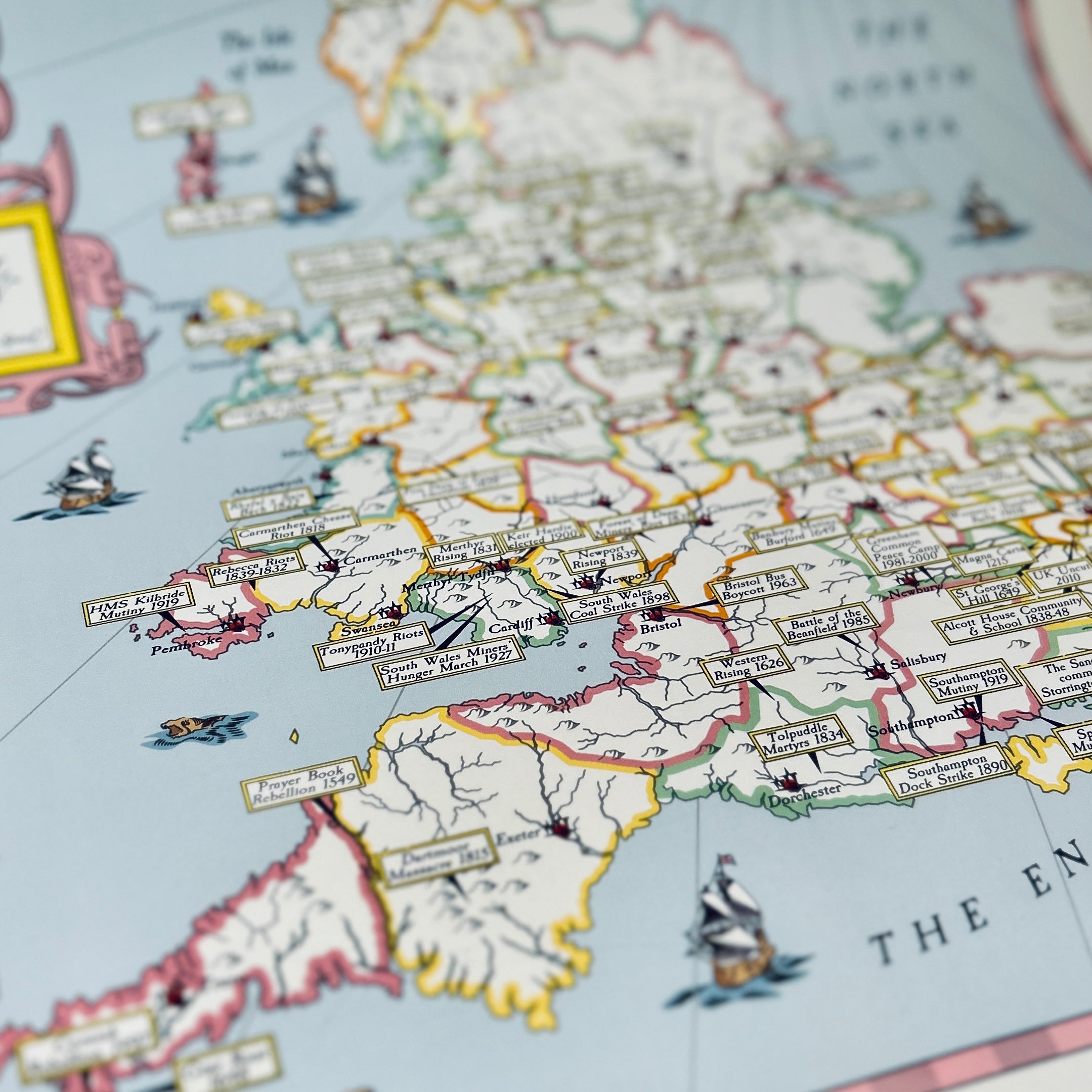 Radical Britain Map - Poster