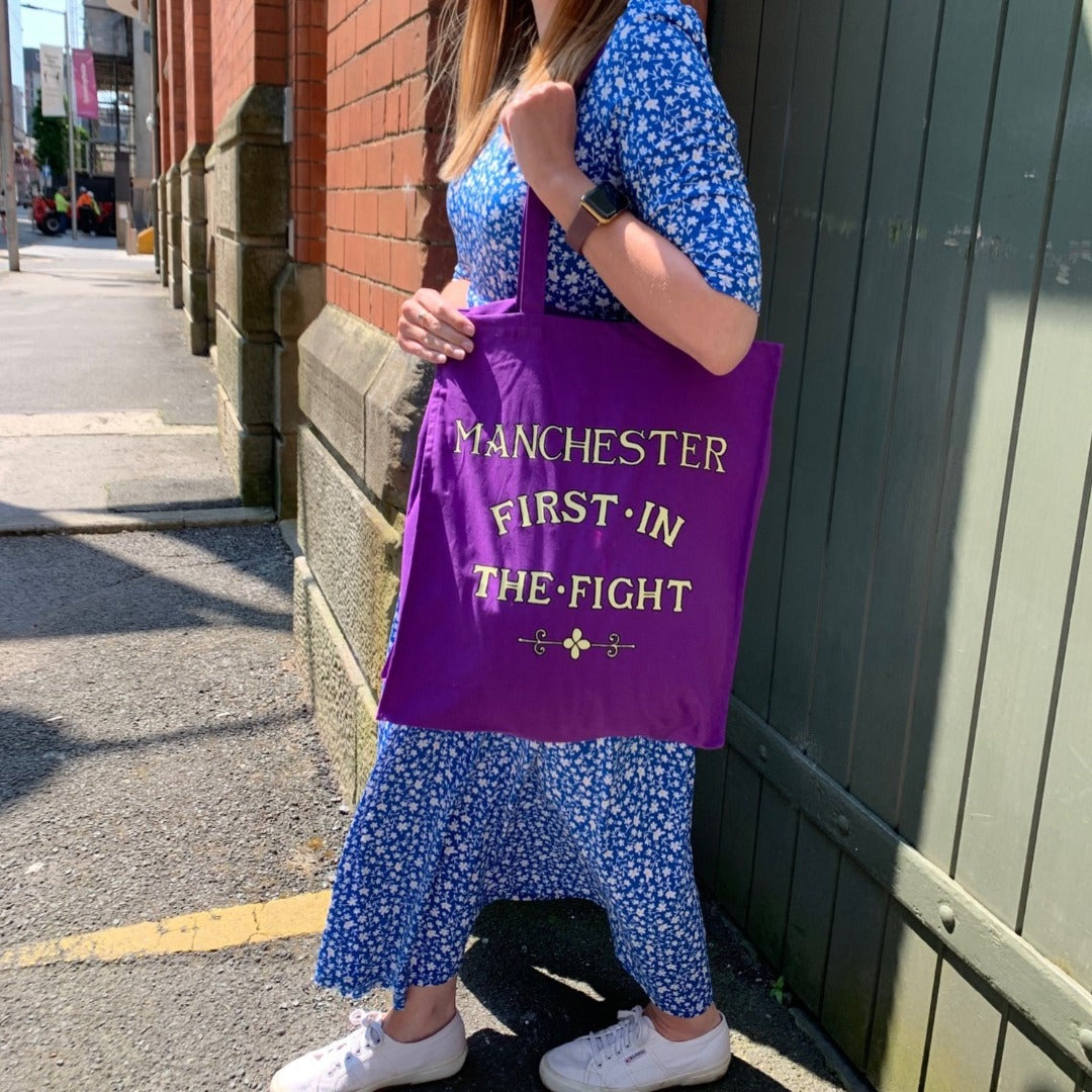 Manchester - First in the Fight Tote Bag