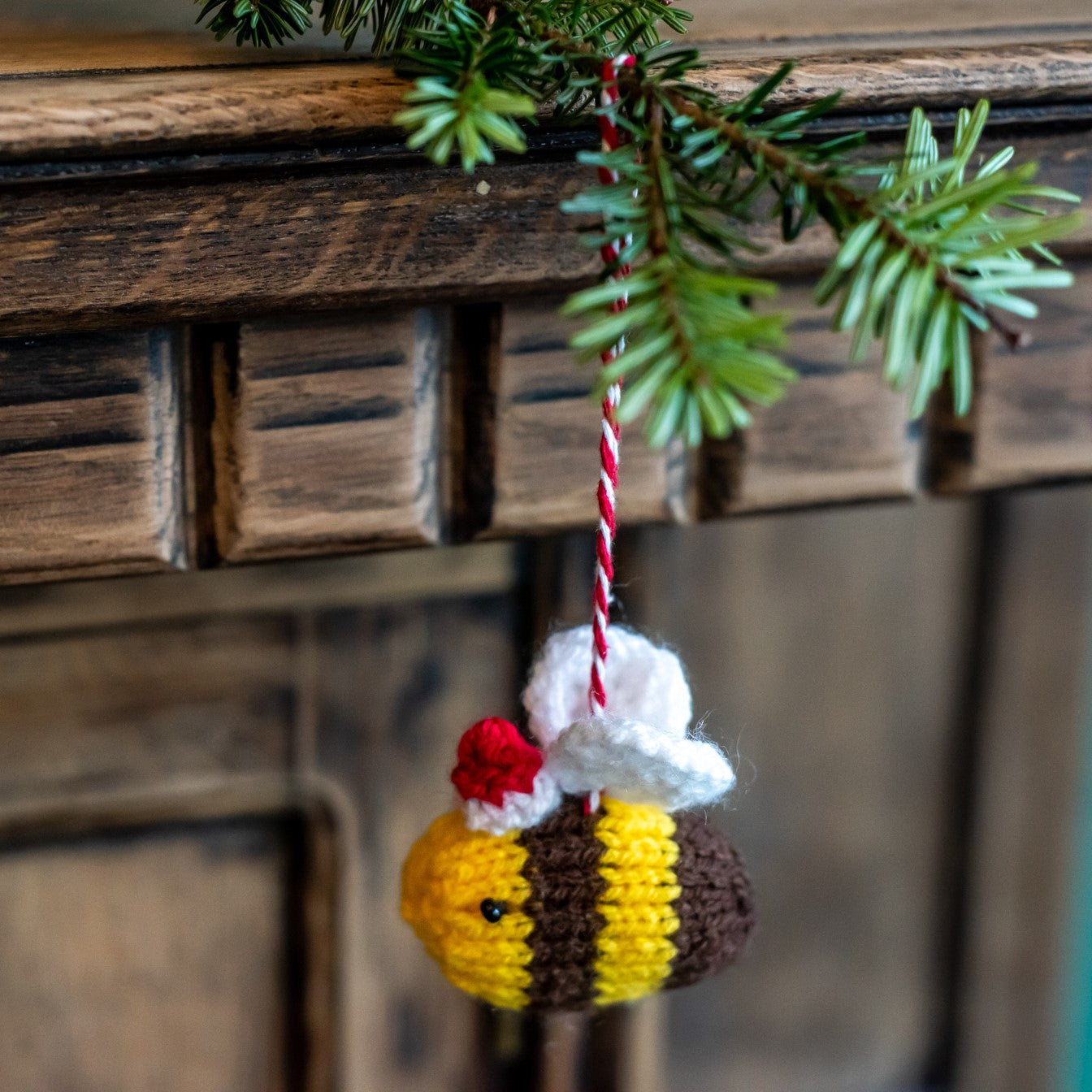 Handmade Woollen Manchester Christmas bee