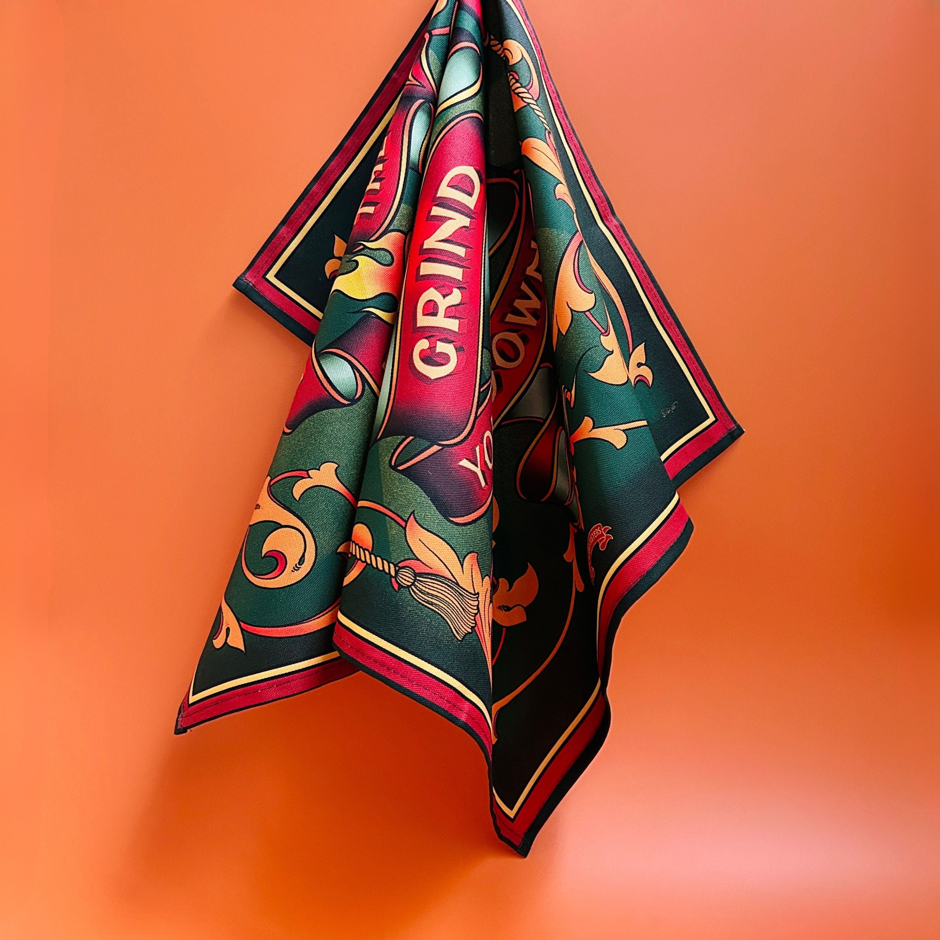 Don't Let The B*stards Grind You Down Tea Towel - Rickard Sisters