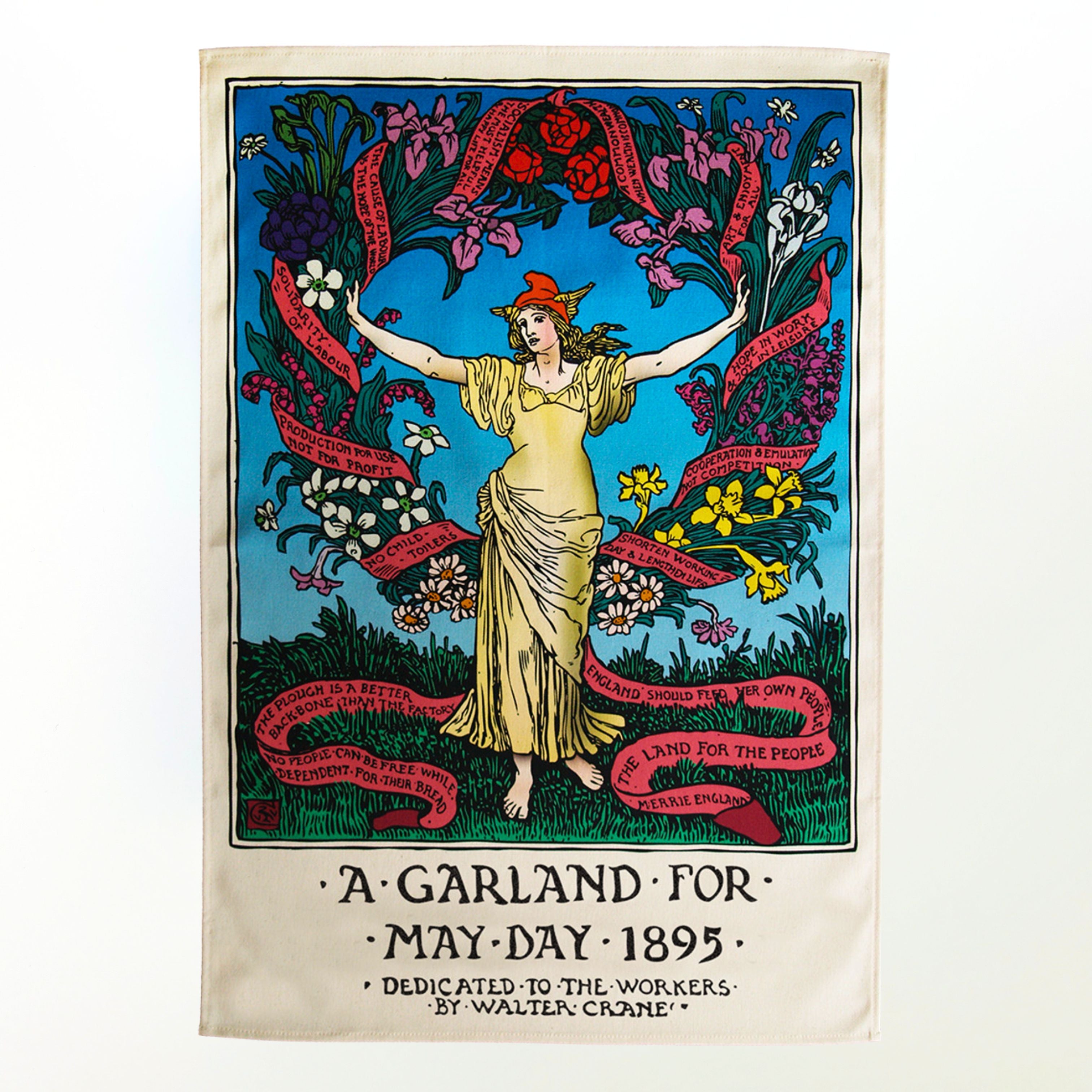 May Day 1895 - Radical Tea Towel