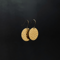 Hammered Brass Circle Earrings - The Magpie’s Daughter