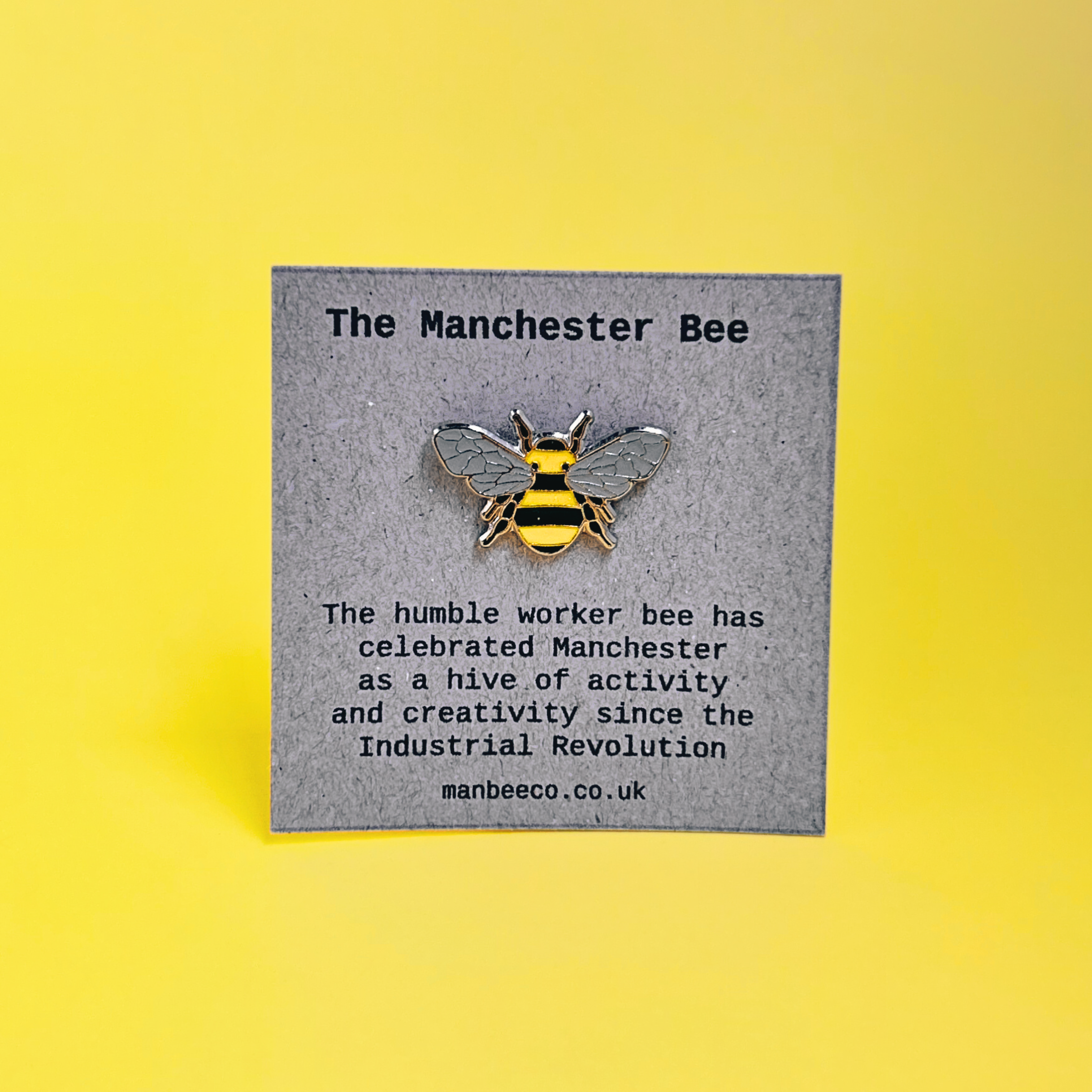 Enamel Manchester Bee Pin Badge