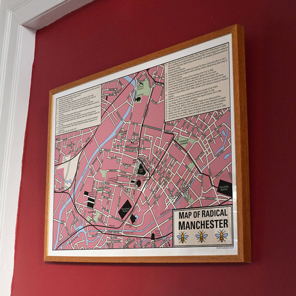 Radical Manchester Map - Poster