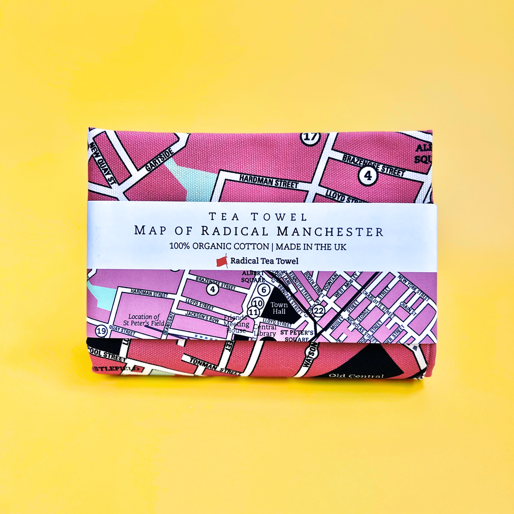 Radical Manchester Map - Radical Tea Towel
