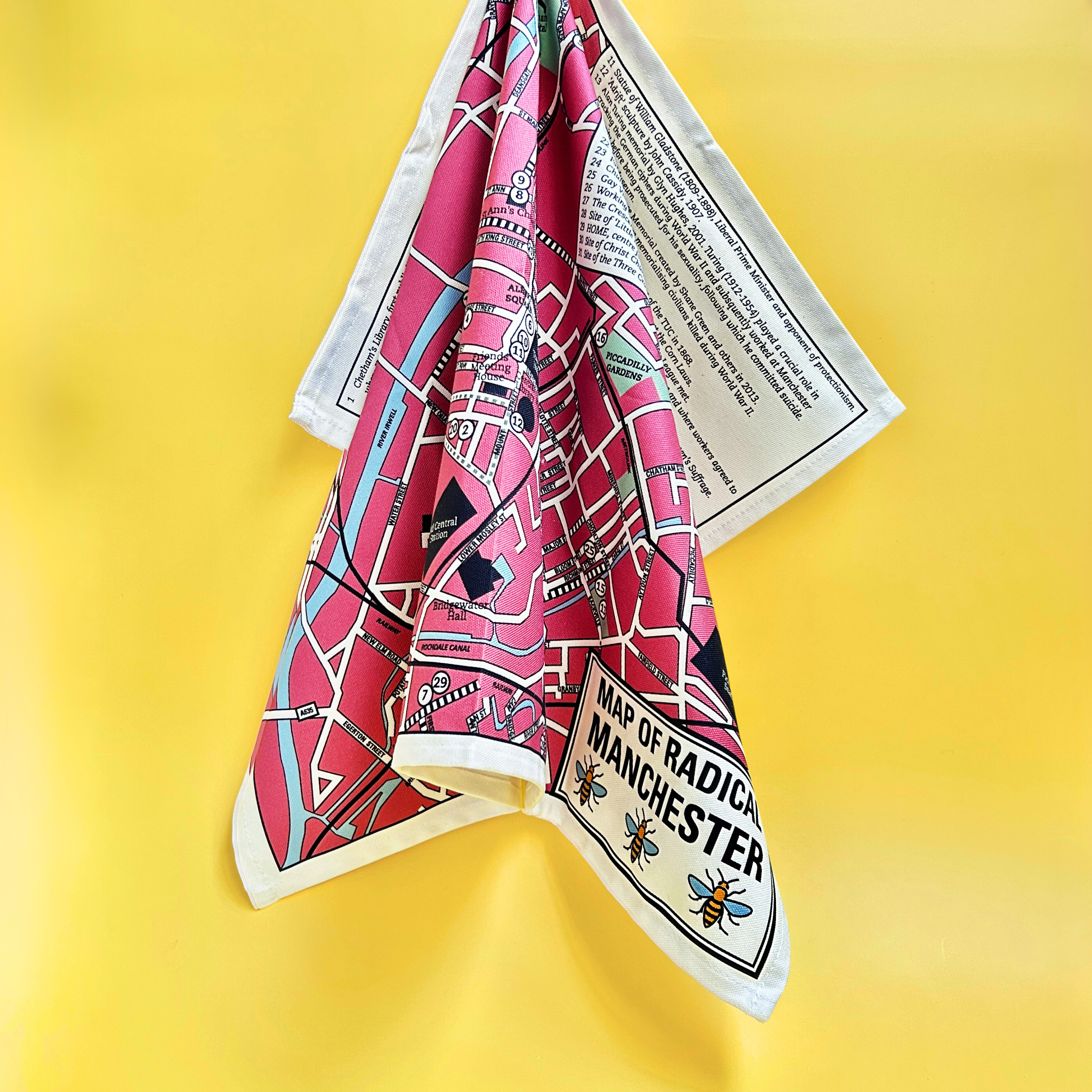 Radical Manchester Map - Radical Tea Towel