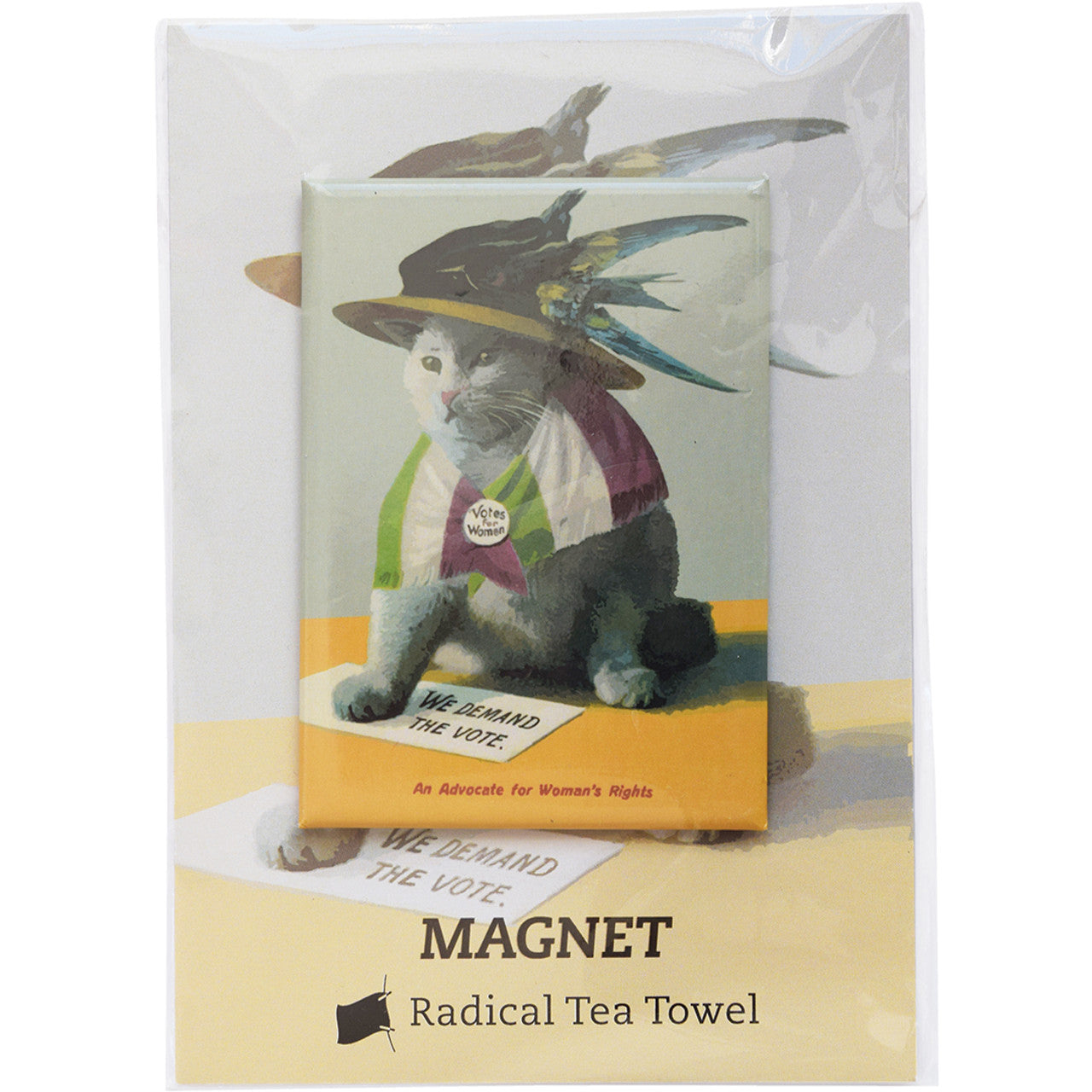 Suffragette Cat Magnet
