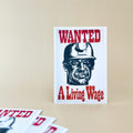 Wanted: A Living Wage - Postcard