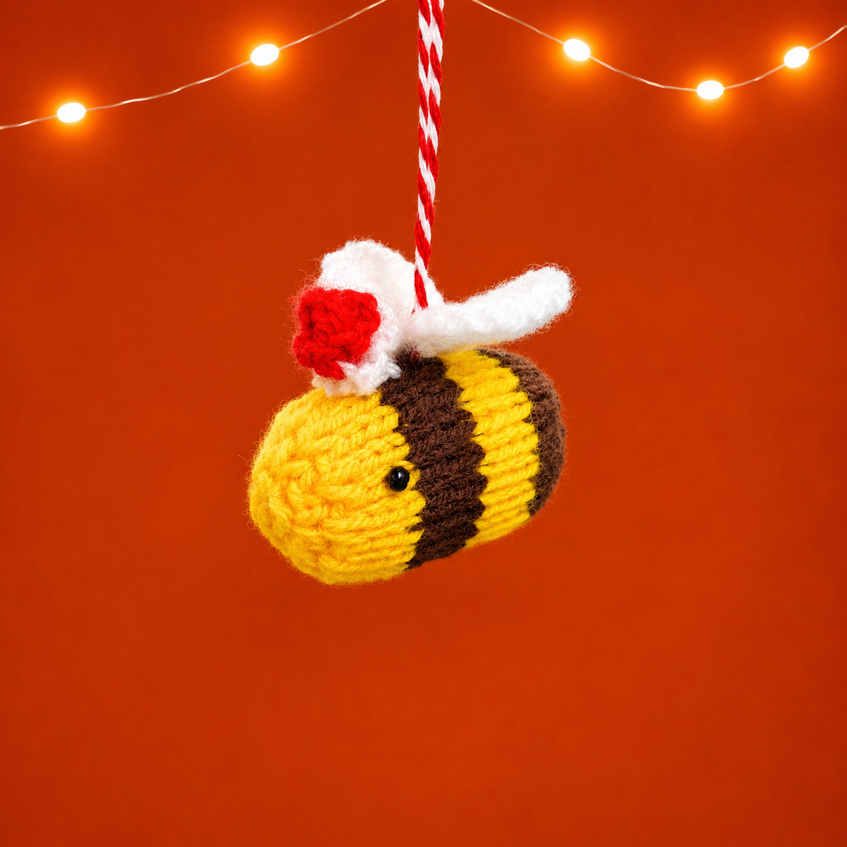 Handmade Woollen Manchester Christmas bee