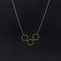 Golden Hexagon Necklace - The Magpie's Daughter
