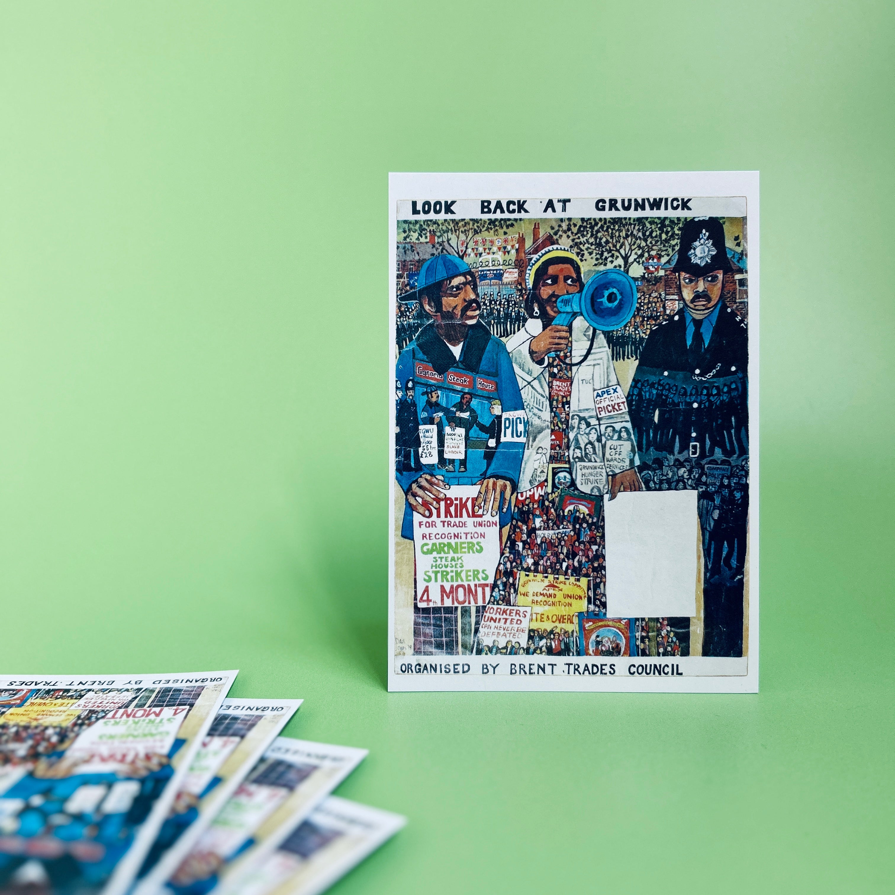 Look Back At Grunwick - Postcard