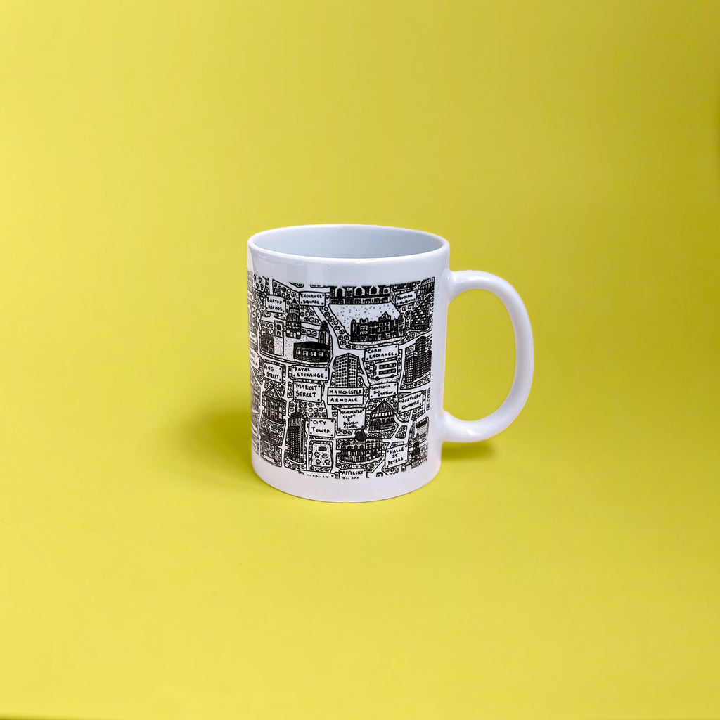 Manchester Doodle Mug by Dave Draws