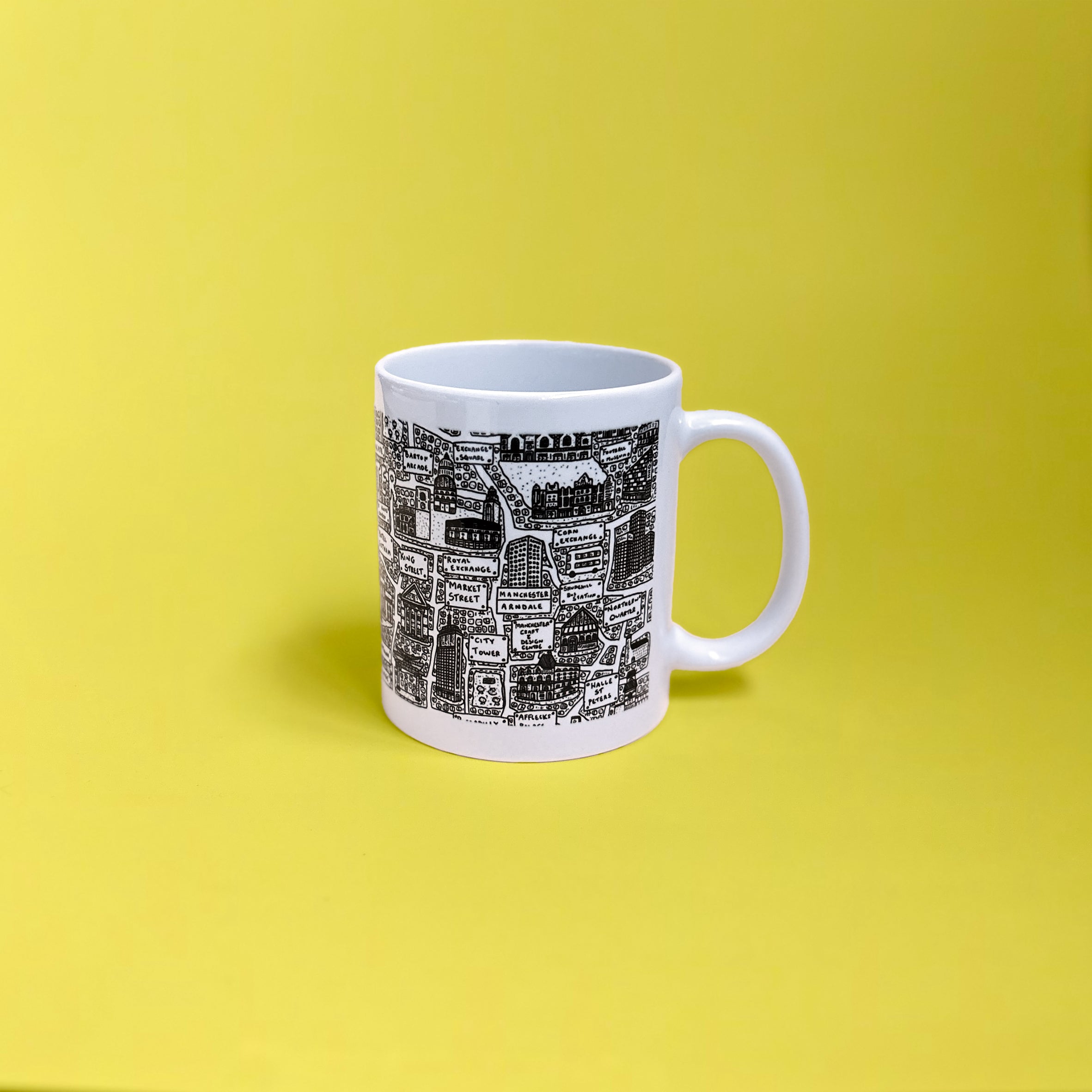 Manchester Doodle Mug by Dave Draws
