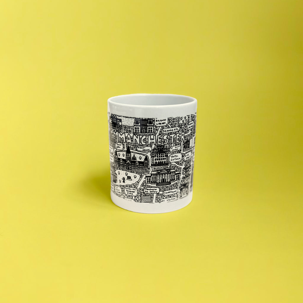 Manchester Doodle Mug by Dave Draws