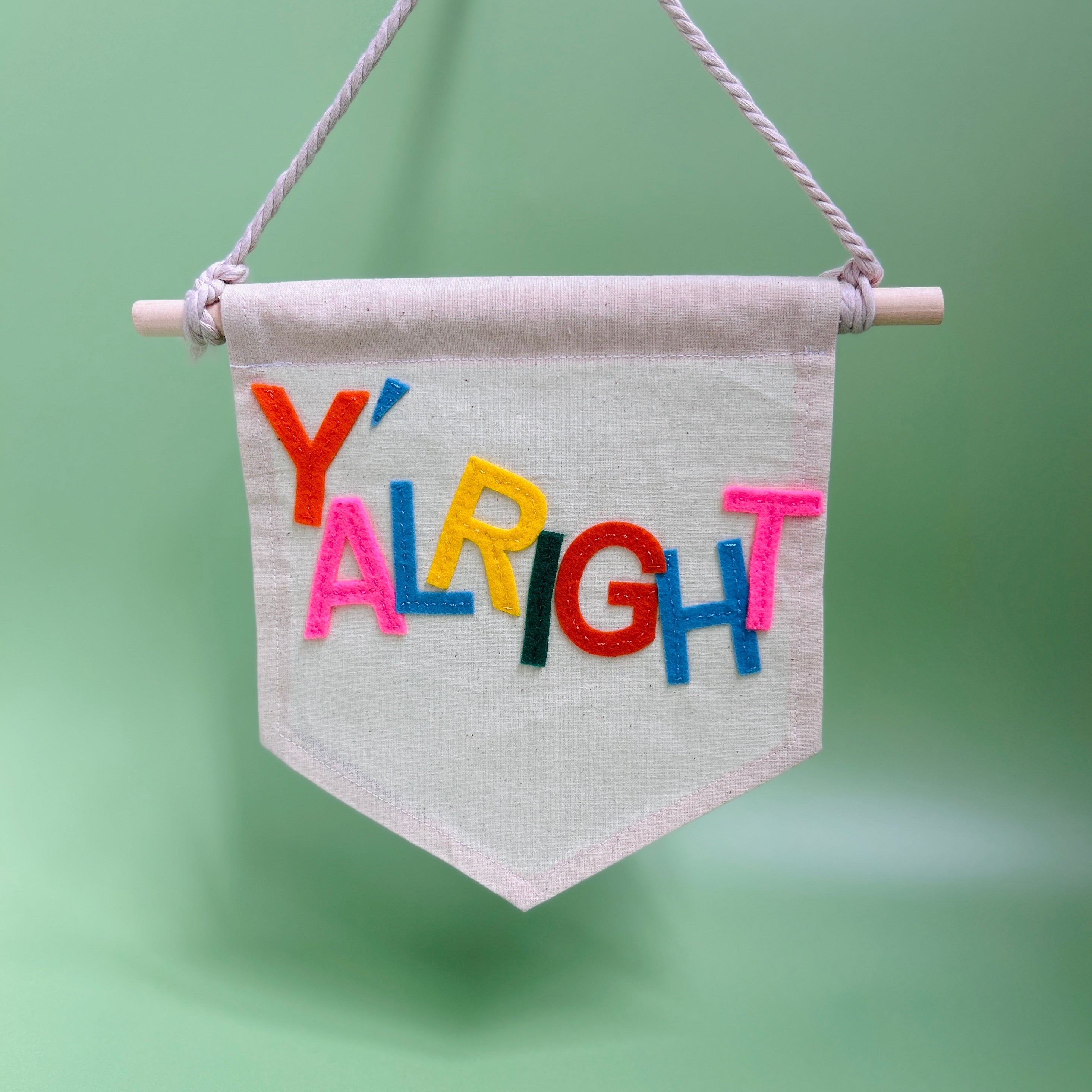Y'Alright Slogan Banner
