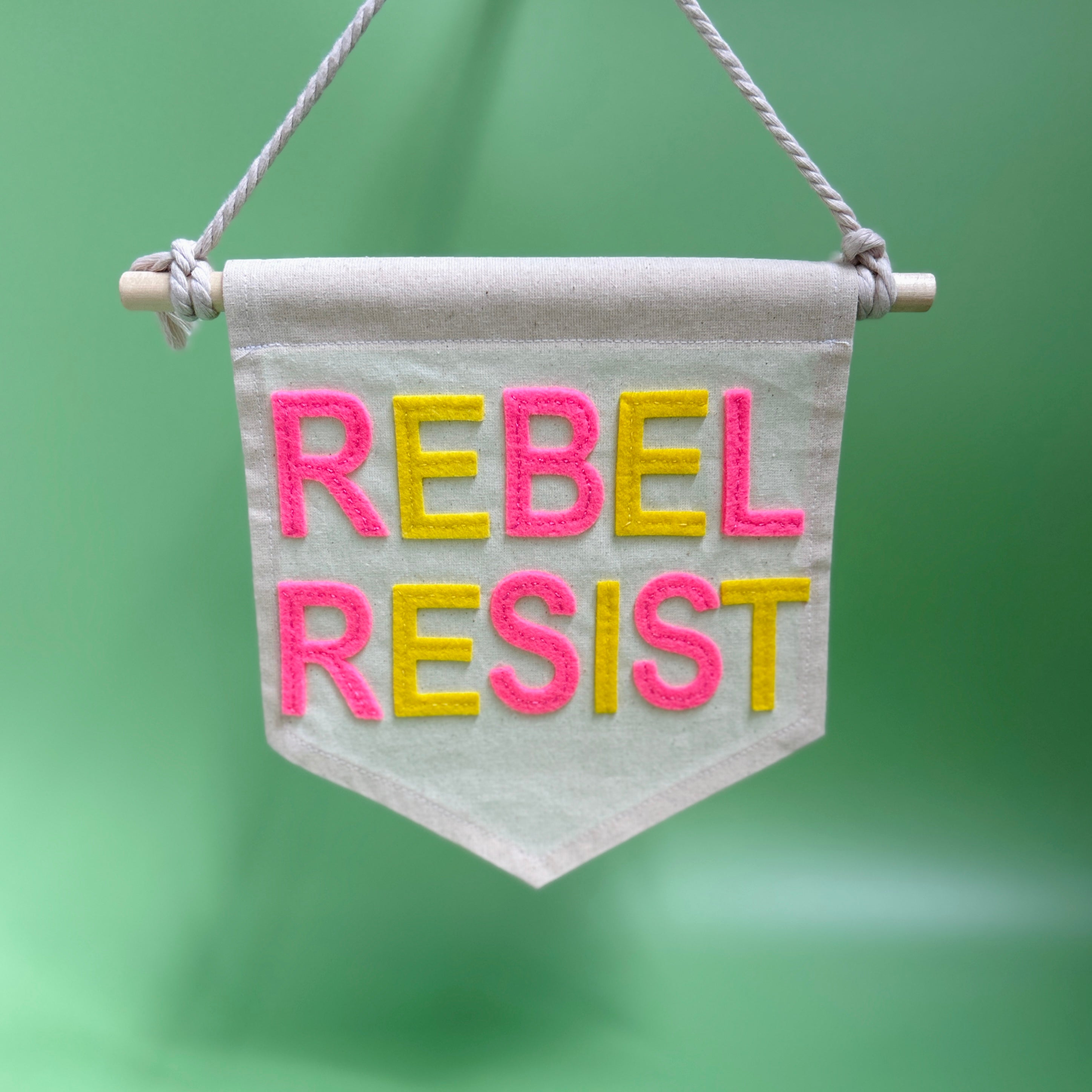 Rebel Resist Slogan Banner