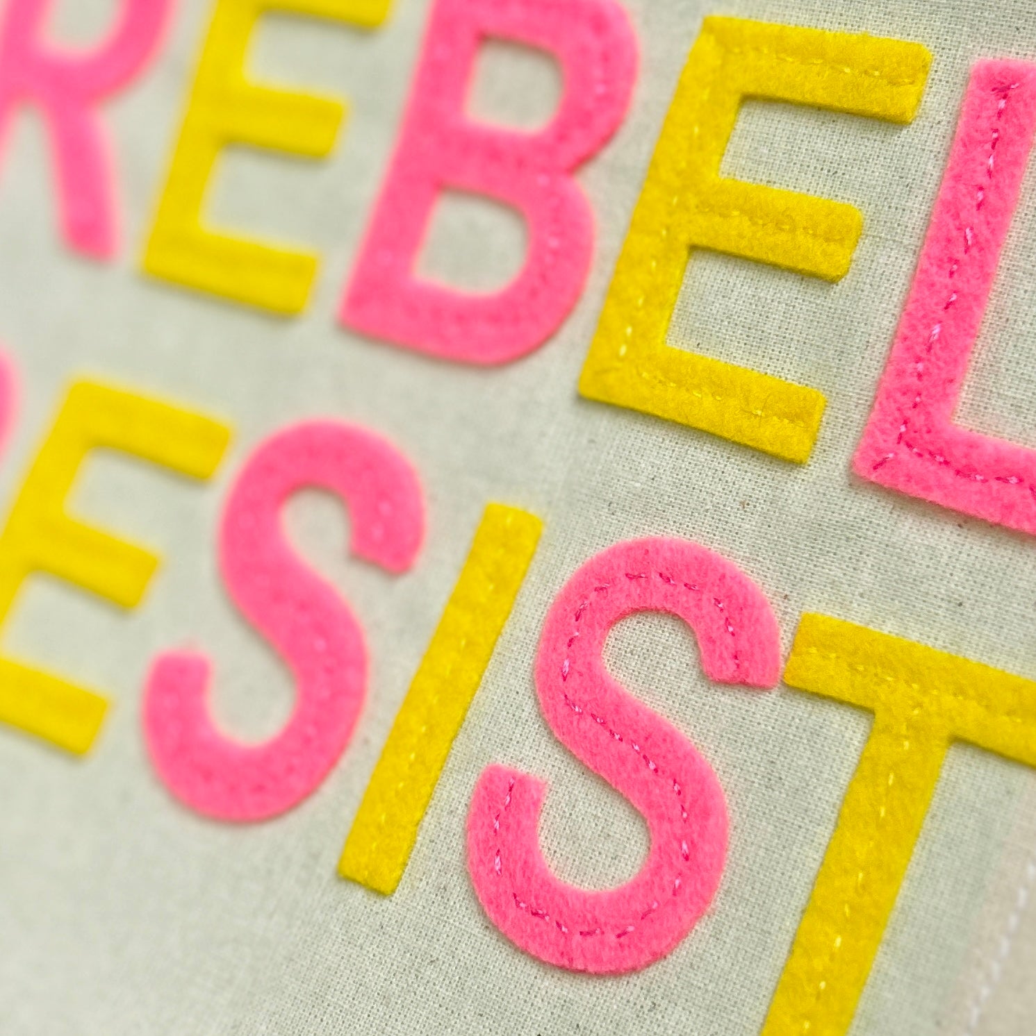 Rebel Resist Slogan Banner