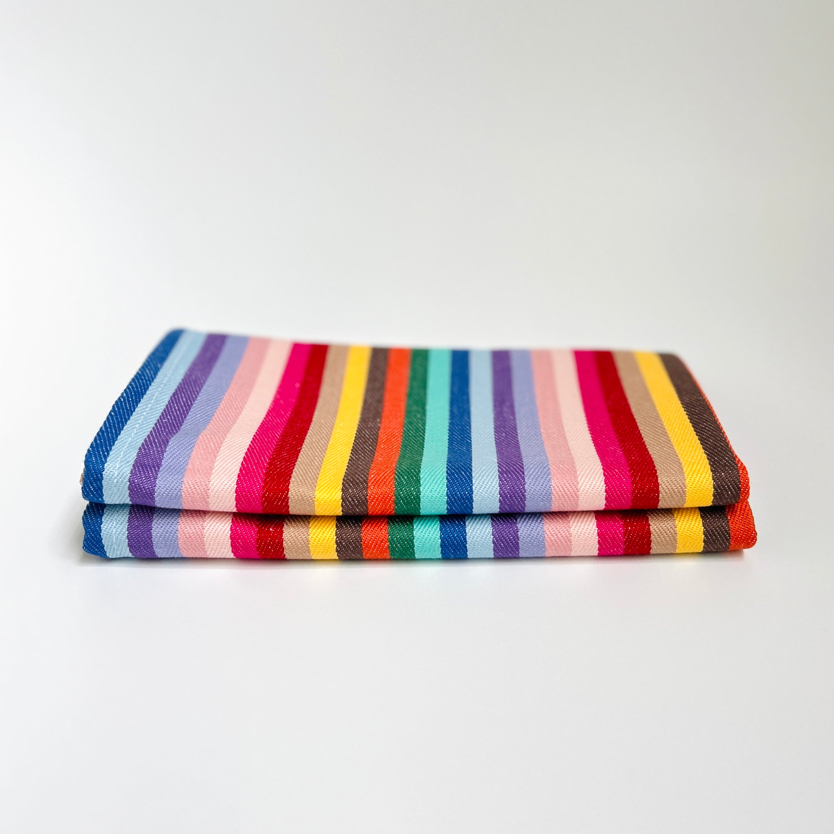 Rainbow Herringbone Woven Tea Towel