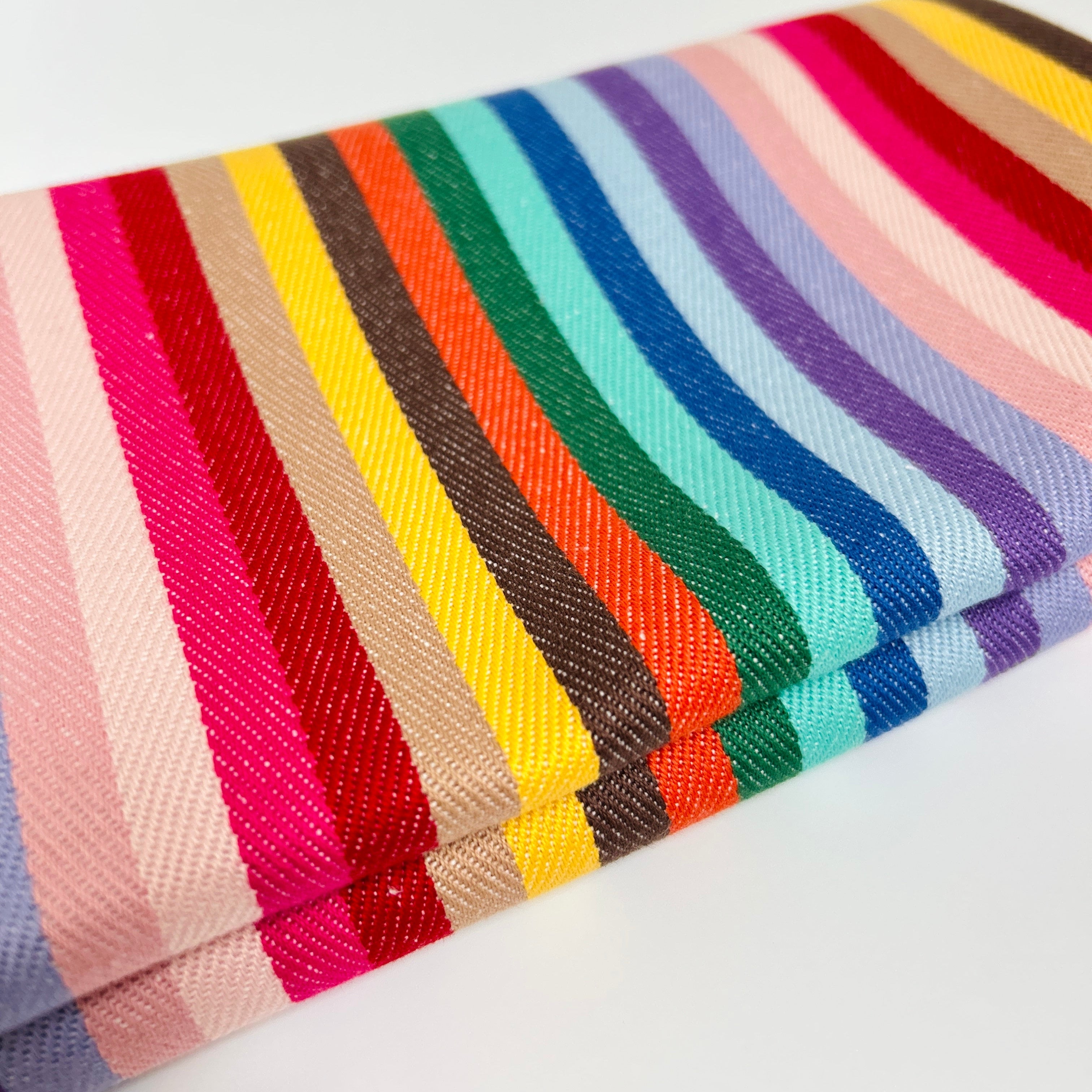 Rainbow Herringbone Woven Tea Towel