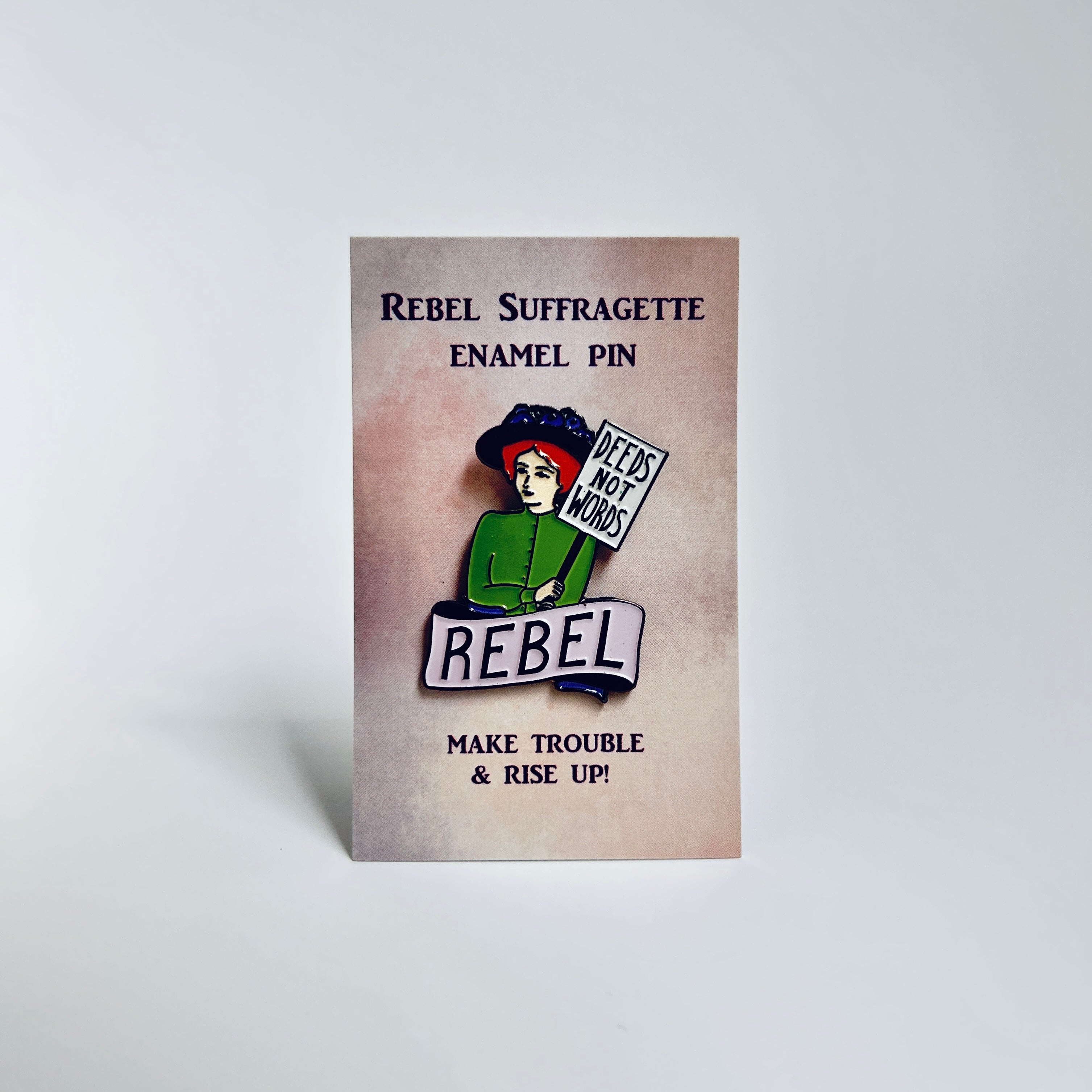 Rebel Suffragette Enamel Pin