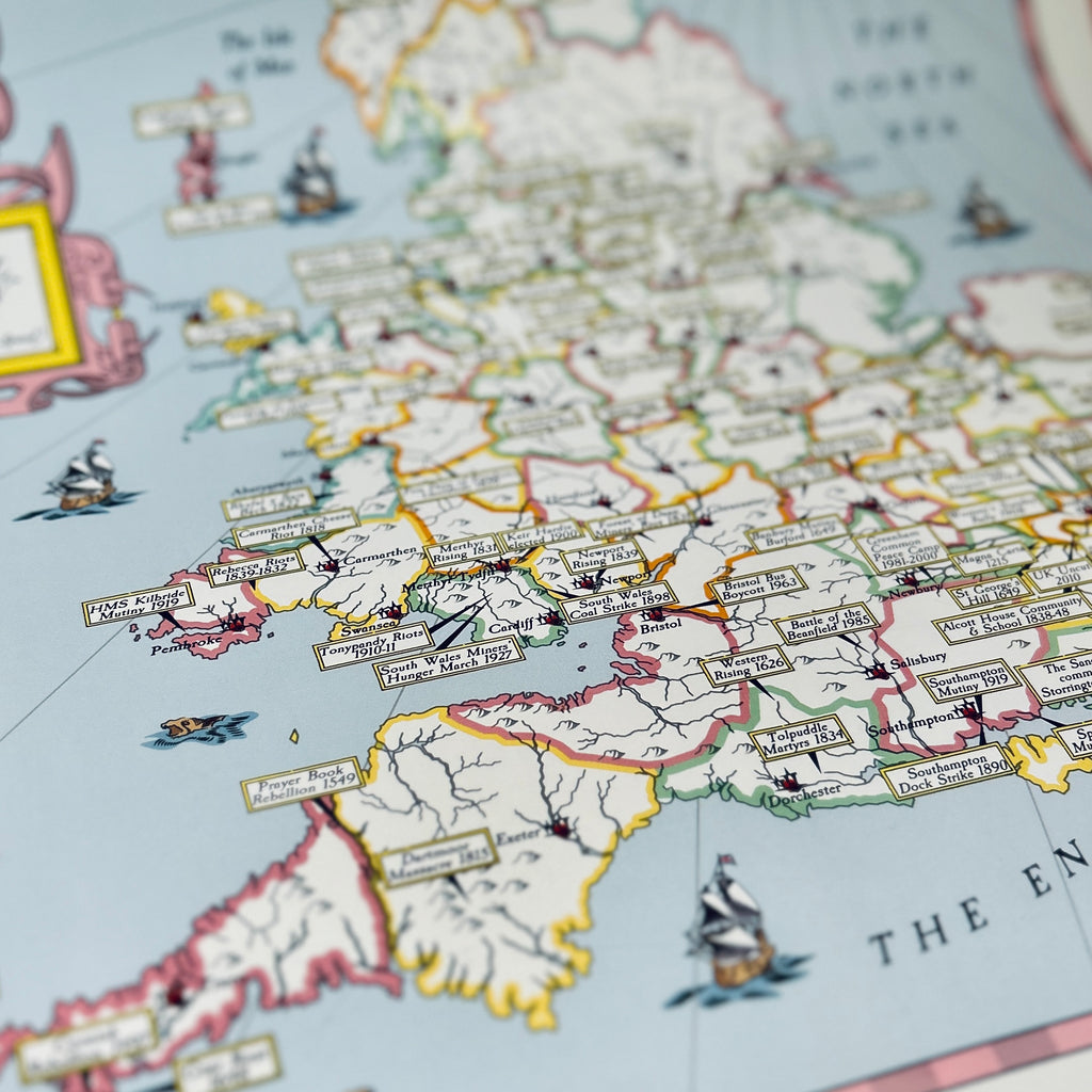 Radical Britain Map - Poster