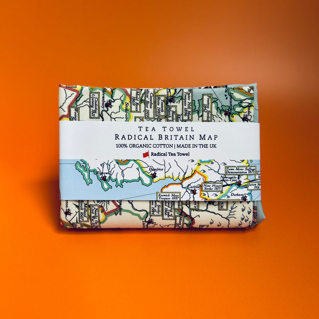 Radical Britain Map - Radical Tea Towel