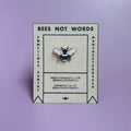 Enamel Suffragette Bee Pin Badge