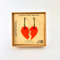 Leather Heart Keyrings