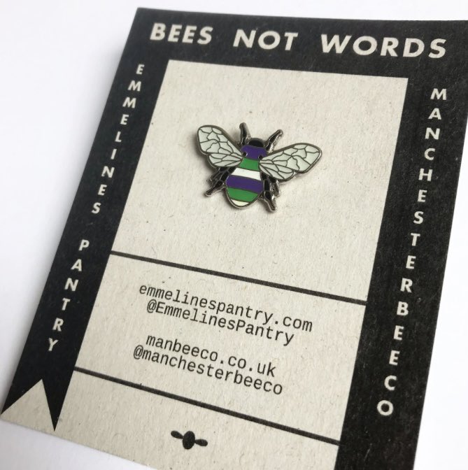 Enamel Suffragette Bee Pin Badge