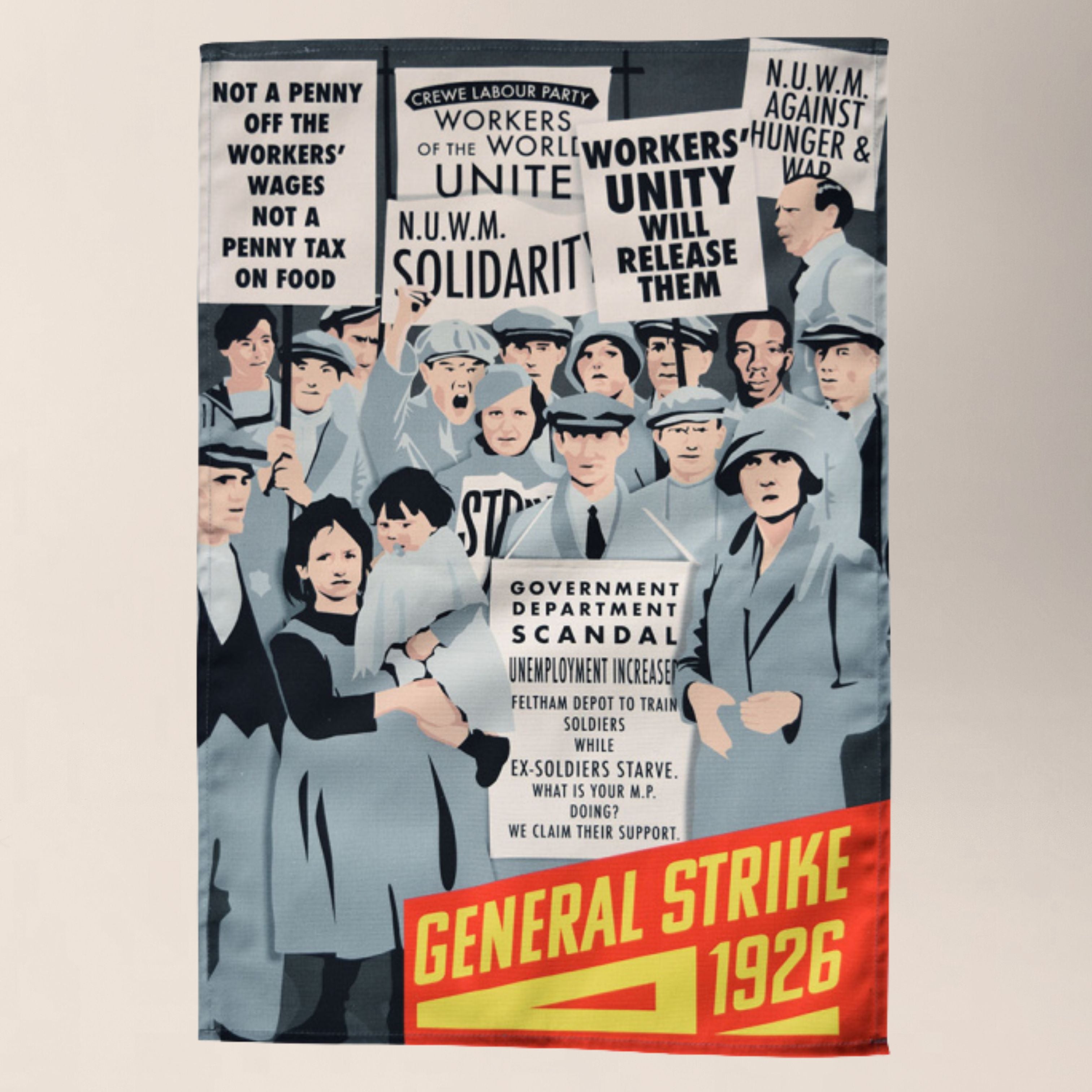 General Strike 1926 - Radical Tea Towel