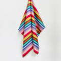 Rainbow Herringbone Woven Tea Towel
