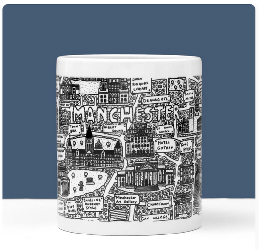 Mugs - Manchester Doodle Maps