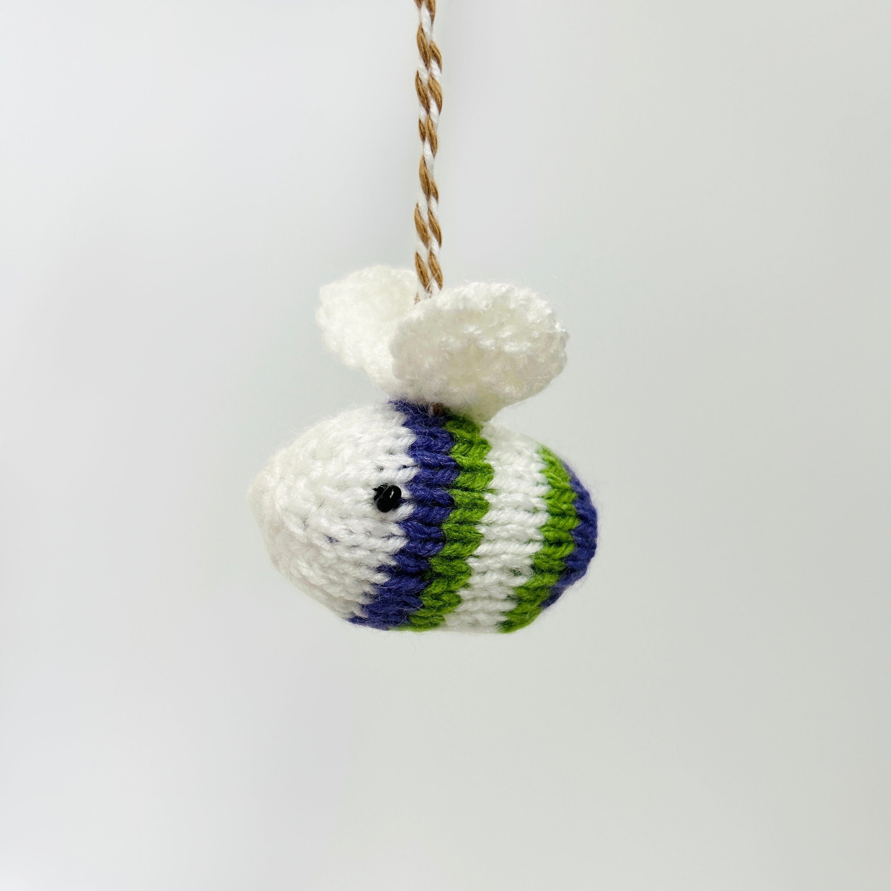 Handmade Woollen Suffragette Bee