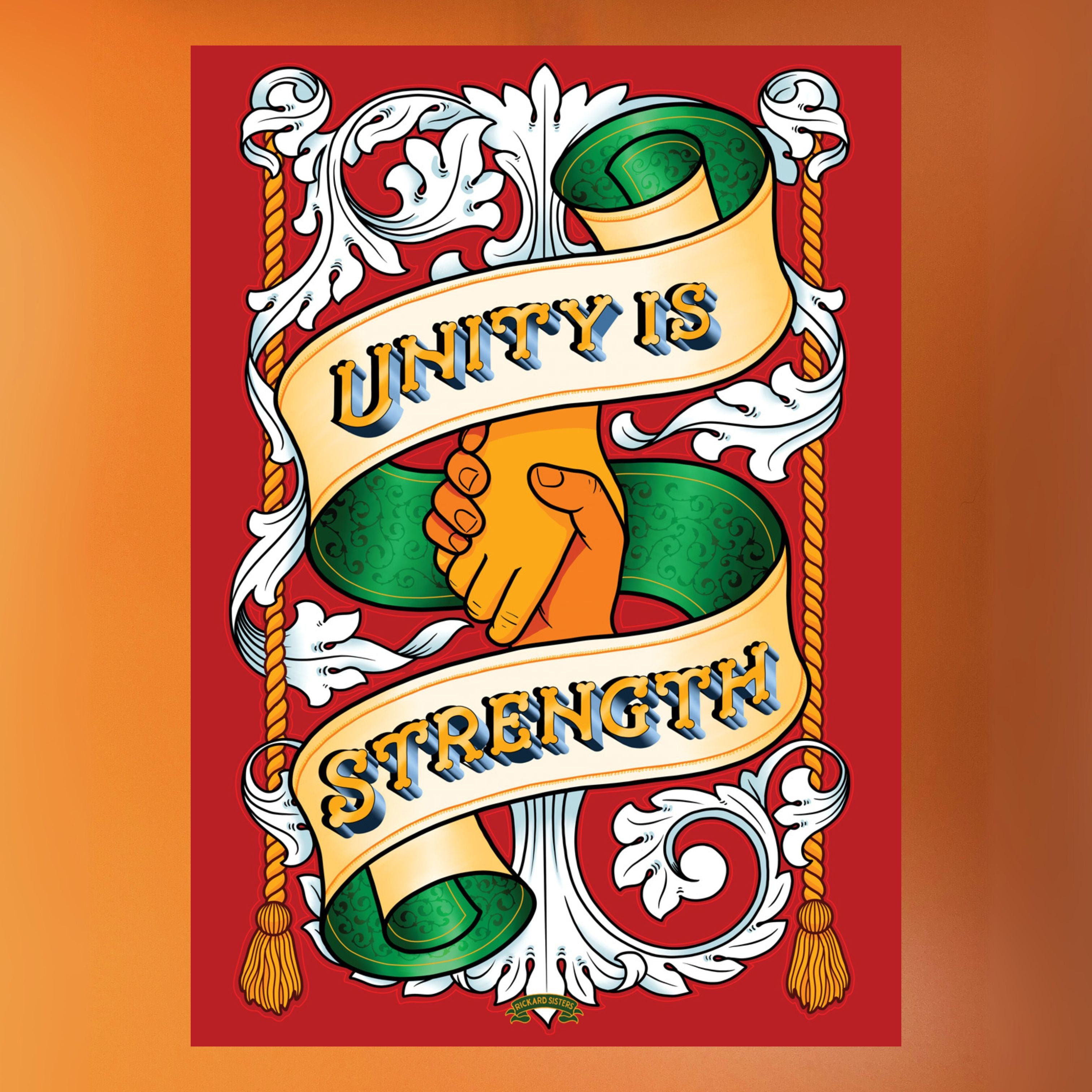 Unity Is Strength Poster - Rickard Sisters