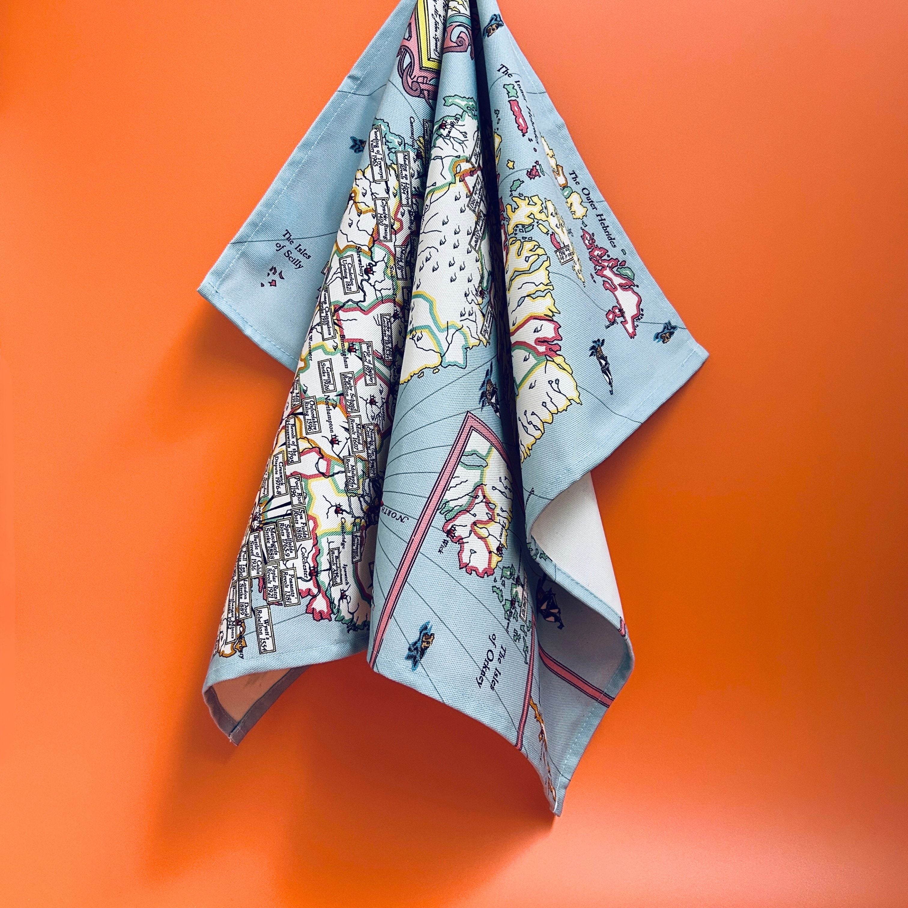 Radical Britain Map - Radical Tea Towel