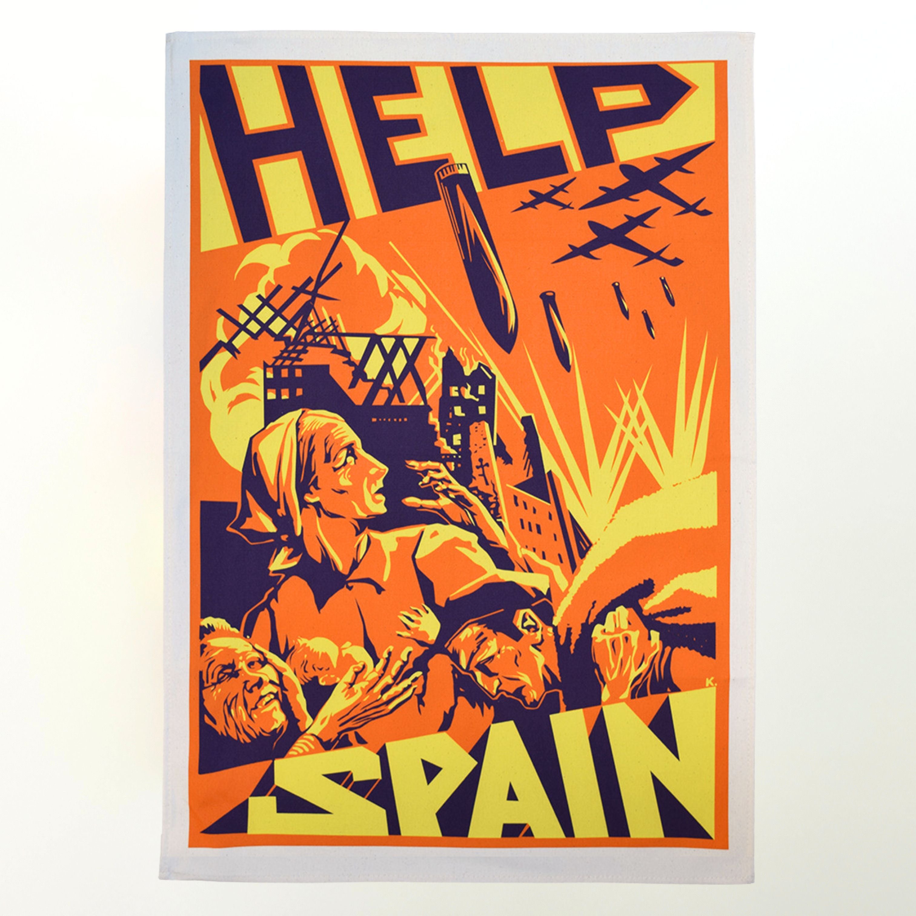 Help Spain - Radical Tea Towel