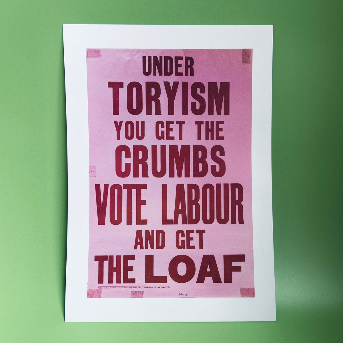 Labour Party Poster - Print – PHM shop