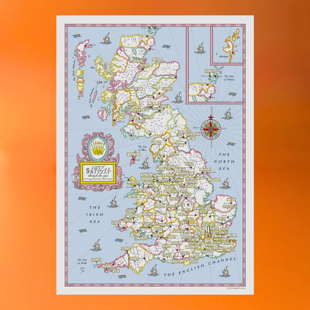 Radical Britain Map - Poster